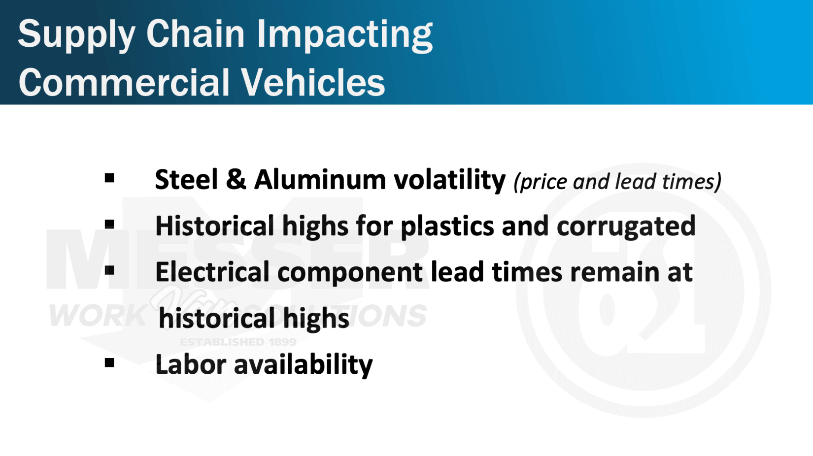 Adrain3-Supply Chain Impacting Commercial Vehicles