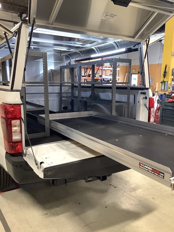 Ford F-250 Work Truck Shelving Solution